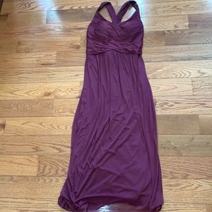 David’s Bridal style w10974 mesh bridemaids Dress with criss cross back 💕